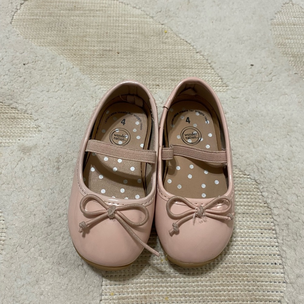 Pink Mary Jane Shoes with Bow